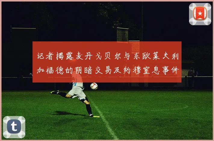 记者揭露麦丹戈贝尔与东欧莱夫利加福德的阴暗交易及约穆窒息事件真相